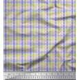 thumbnail image 2 of Soimoi Green Poly Georgette Fabric Window Pane Check Decor Fabric Printed Yard 42 Inch Wide, 2 of 3