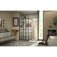 thumbnail image 2 of DreamLine Unidoor Toulon 34 in. D x 34 in. W x 72 in. H Frameless Hinged Shower Enclosure in Satin Black, 2 of 8