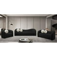 thumbnail image 6 of Meridian Furniture Kali Black Faux Shearling Teddy Fabric Sofa, 6 of 15