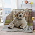 thumbnail image 2 of Custom Pet Photo Blanket, Custom Dog Portrait, Dogs, Cat, Bird, Pet Memorial, 2 of 8