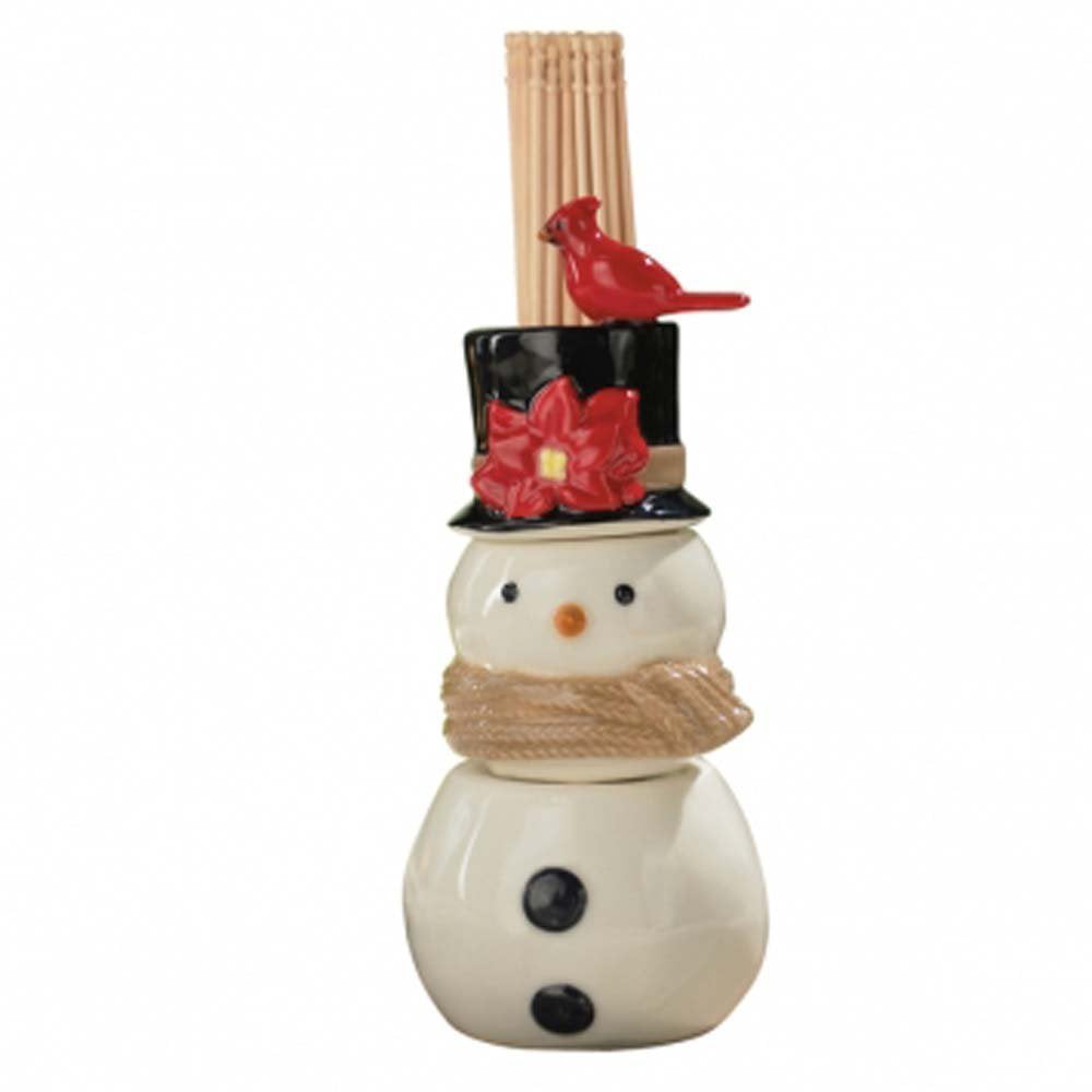 Tooth pick Holder Ceramic Christmas Winter   Choose from Snowman or Reindeer 