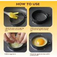 thumbnail image 5 of 4 Pack Stainless Steel Egg Ring with Gift , Nonstick Round Breakfast Household Mold Tool Cooking with Anti-Scald Handle, Round Egg Cooker Rings for Frying Shaping Cooking Eggs and Omelet, 5 of 5