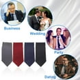 thumbnail image 1 of fastboy 4pcs Easy And Comfortable To Wear Neck Tie Wide Application Unique Zip Perfe Gifts Polyester Neckties With Zip 1Set, 1 of 6