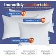 Continental Bedding Siberian 800FP 100 Goose Down Pillow Soft Pack of