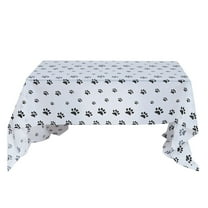 STOBOK dining table cloth Tablecloth Black 1Pcs