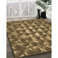 thumbnail image 3 of Ahgly Company Machine Washable Indoor Round Transitional Bronze Brown Area Rugs, 4' Round, 3 of 7