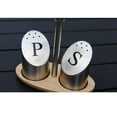thumbnail image 4 of de 2 saleros y pimenteros de material acero inoxidable de calibre Creut, 4 of 7