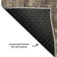 thumbnail image 5 of Addison Rugs Mayfield Premium Machine Washable Traditional Border Brown Rectangle Rug, 1'8" x 2'6", 5 of 6