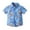 Sky Blue, variant on XIMIN Boys Hawaiian Shirt Short Sleeve Tropical Beach Aloha Print Button Down Tee Cute Summer Top for Kids Toddler