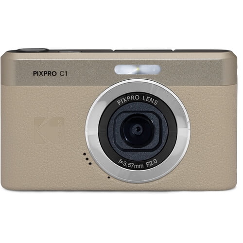 Kodak PIXPRO C1 Compact Digital Camera Tan + 32GB Memomory Card +