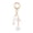 B, variant on Elegant Seashells Pearls Keychain For Women Stylish Beach Key Chain Accessory With Starfishes Seahorse Charm for Women
