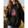 thumbnail image 2 of Trendy Breast Cancer Awareness Hoodie for Men and Women, Unisex Pullover Hooded Sweatshirt, Comfortable Cotton Poly Blend, Support and Awareness Casual Outfit, 2 of 5