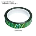 thumbnail image 2 of 20mm x 50m Prism Tape, Holographic Reflective Self Adhesive for DIY Art Craft Wrapping Decoration, Green, 2 of 5