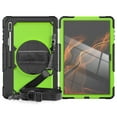 thumbnail image 7 of Dteck Heavy Case for Samsung Galaxy Tab S8 Ultra 2022 Tablet SM-X900/X906 with Built-in Screen Protector, Rugged Shockproof Kickstand Case with Shoulder Strap / Rotate Hand Strap,Green, 7 of 7
