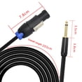 thumbnail image 4 of Cable de altavoz XMSJSIY Speakon macho a conector 1/4 TS de 2 m 14 AWG, 4 of 6