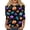 Blue, variant on Halloween Shirts for Women CrewNeck Shirts Fall Halloween Funny Graphic 3/4 Length Sleeve Tops