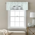 thumbnail image 3 of Mushroom Kitchen Curtain Valances for Windows Farmhouse Short Curtains, Black Lines Botanical Butterfly Spring Floral Rod Pocket Valance Curtain for Bedroom Cafe Living Room 42"x12", 3 of 8