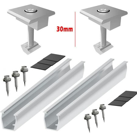

Solar Panel Module Aluminum Bracket Rail Fastening rail Trapezoidal Roof Mount