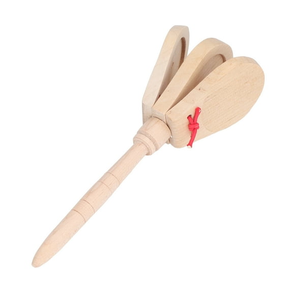 Castanets, Glossy Appearance Hand Castanets Safe Wood Material  For Party For Babies For Outdoor Activities For Kids For Early Education