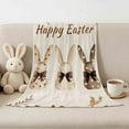 thumbnail image 2 of AYktou 39×51 Inch Easter Blankets, Soft Easter Bunny Easter Egg Printed Flannel Throw Blankets Sofa Blanket Multi-Purpose Picnic Pads Warm Comfortable Nap Blankets for Office Home Decor, 2 of 6