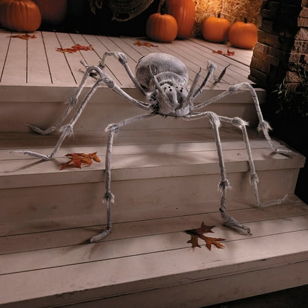 4 Ft. 5" Grey Latex Spider Halloween Decoration