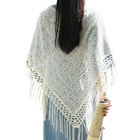 Bohemian Styles Crochet Shawl Knitted Shoulder Wrap For Summer Spring Neck Accessory For Women Various Outfit and Dress