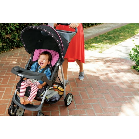 Graco LiteRider Click Connect Travel System, with SnugRide Click Connect 22 Infant Car Seat, Priscilla