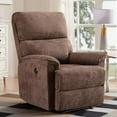 thumbnail image 6 of Bonzy Home Electric Recliner Set w/USB - Comfortable Power Reclining Sofa Chairs for Living Room, Cozy Lounge Pair in Rich Brown (Set of 2), 6 of 6