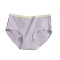 thumbnail image 4 of 2 Pack Cotton Underwear for Juniors Girls Size 9-16 Breathable Stretchy Panties Teens Kids Casual Solid Mid Waisted Comfort Full-Coverage Briefs, 4 of 7