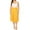 Mustard, variant on Women's Plus Size A-Line Flared Midi Skirt - Casual Solid with Elastic Band