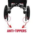 thumbnail image 3 of Culver Electric Power Wheelchair Scooter Fold & Travel Folding Safe Electric Wheelchair Motorized FDA Approved Aviation Travel Heavy Duty Power Wheelchair Silla de Ruedas Electrica (Li-on, Red), 3 of 10