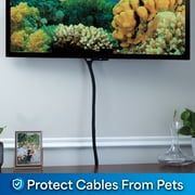 Cable Keeper Cord Organizer, 10-Foot Adjustable Cord Cover, TV & Computer Cord Organizer