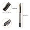 thumbnail image 3 of 2Pcs M5 X 0.5 Alloy Tool Steel Taper/Bottom Thread Taps Metric Hand Tap, 3 of 8