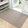 thumbnail image 7 of OEAKAY Indoor Doormat 32"x48",Non-Slip Front Door Mats Rug for Inside Washable, Low Profile Entry Rug for Entryway Indoor, Dirt Trapper Absorbent Indoor Welcome Floor Mats for Home,Light Brown, 7 of 7