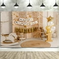 thumbnail image 3 of 6 x 4 ft Happy 1st Birthday Backdrop for Boy, Brown Balloon Birthday Background Cute Birthday Photography Background Banner, Girls Boys Birthday Party Background Decoration Photo Studio Prop, 3 of 4