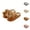 Brown, variant on Fuzzy Slippers for Women Fleece Lined Cute Bow Winter Warm Cozy Slip On Slippers Indoor Platform House Shoes