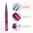 thumbnail image 2 of Curacoro Lash Tweezer - Professional & Precision Fiber Tip Grip Lash Tweezers for Eyelash Extensions, Multi Shapes & Purposes Tweezers for Volume, Isolation & Classic Lashes (Galaxy, Move It), 2 of 8