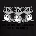 thumbnail image 3 of CafePress - One By One The Raccoons Men's Fitted T Shirt (Dark - Men's Fitted T-Shirt, 3 of 4