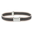 thumbnail image 1 of Kids Toddler Belt Elastic Adjustable Stretch Unisex Belts Silver Square Buckle, 1 of 1