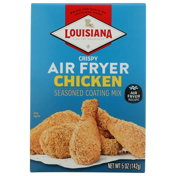 Pack of 6, Louisiana Fish Fry Air Fryer Chicken Coating Mix , 5 oz