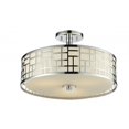 thumbnail image 1 of Z-Lite Elea 3 Montage Semi-Flush Léger en Chrome, 1 of 1