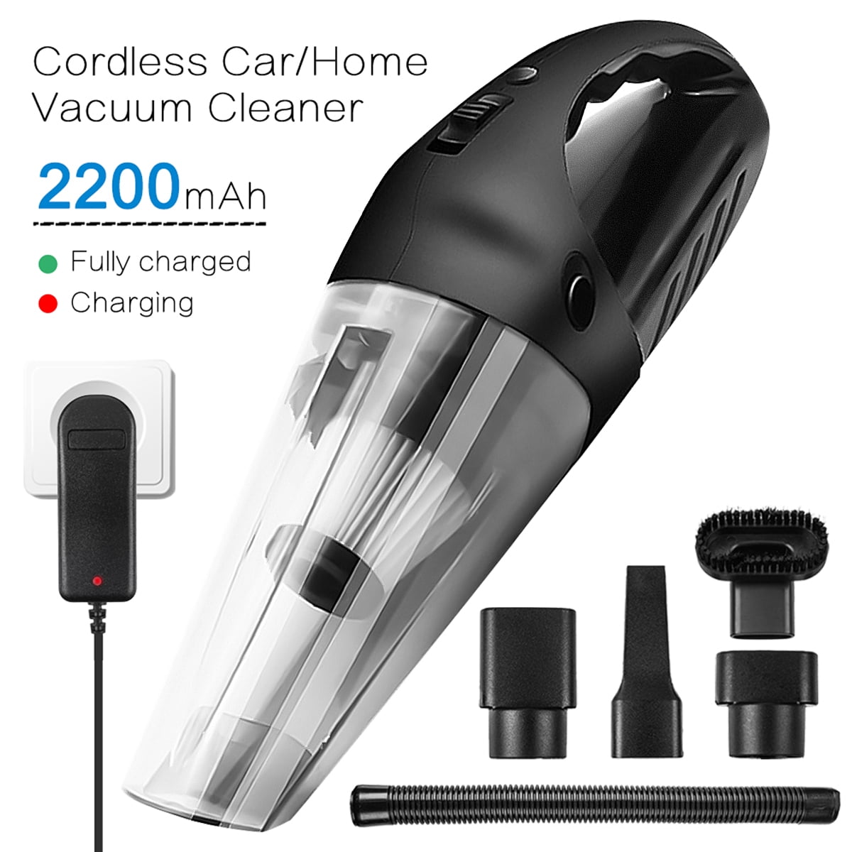 Handheld Vacuum Cleaner, 120W HEPA Hand Vacuum Cleaner Cordless Pet