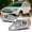 Chrome Housing, variant on AKKON - For 2007 2008 2009 2010 2011 Honda CR-V Driver and Passenger Side Headlights Headlamps Pair Set