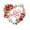 A, variant on Wovilon 13" Rose Heart Shape Wreath Stickers, Hearts-Shape Valentine's Day Window Clings for Valentine's Decoration Wedding Party Birthday Party Supplies Heart for Kids Home School Office Classroom