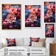 thumbnail image 4 of Designart "Radiant Peonies Shining Bright" Peonies Floater Framed Wall Art Prints, 4 of 5