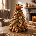thumbnail image 4 of DIY Halloween Quilted Fabric Tree Kit, 3D Layered Fabric Sewing Craft Kit, 3D Padded Sewing Craft Project, Handmade Halloween Tabletop Decor for Mantel Shelf Home Display, 4 of 7