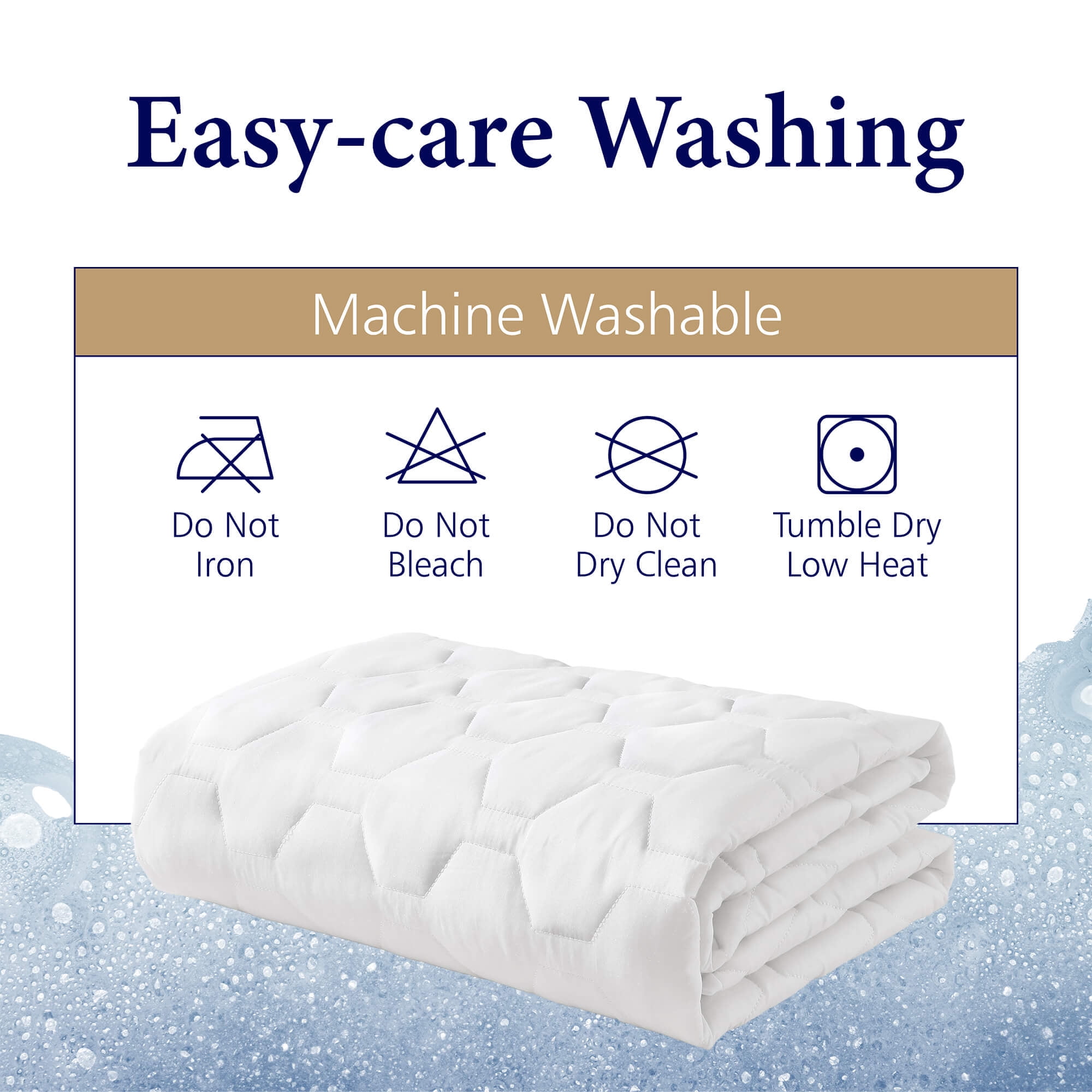 The Grand RV(48") Size Mattress Pad - Soft, Comfortable, and Hypoallergenic Mattress Topper Cover - Thick and Odorless Polyester Filling - Depth Stretch to 15 Inches for Perfect and Snug Fit