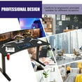 thumbnail image 6 of Gymax 63'' Gaming Desk T- Shaped Computer Desk Gamer Table w/Headphone Hook&Cup Holder, 6 of 10