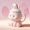 Pink, variant on Zeiwohndc Elegant Rabbit Ears Lid Ceramic Mug 350ml Coffee Cup for Home Offices Use
