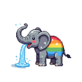 thumbnail image 3 of cartoon Elephant theme Stickers, Waterproof Elephant theme Sticker for Water Bottle Laptop Phone Cases Planner Skateboard Luggage Helmet Party Favor Decor, Ideal for Adults Teens Teacher Rewards, 3 of 8
